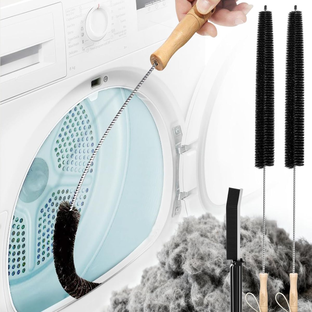 Holikme Dryer Vent Cleaner Kit, Two-Pack