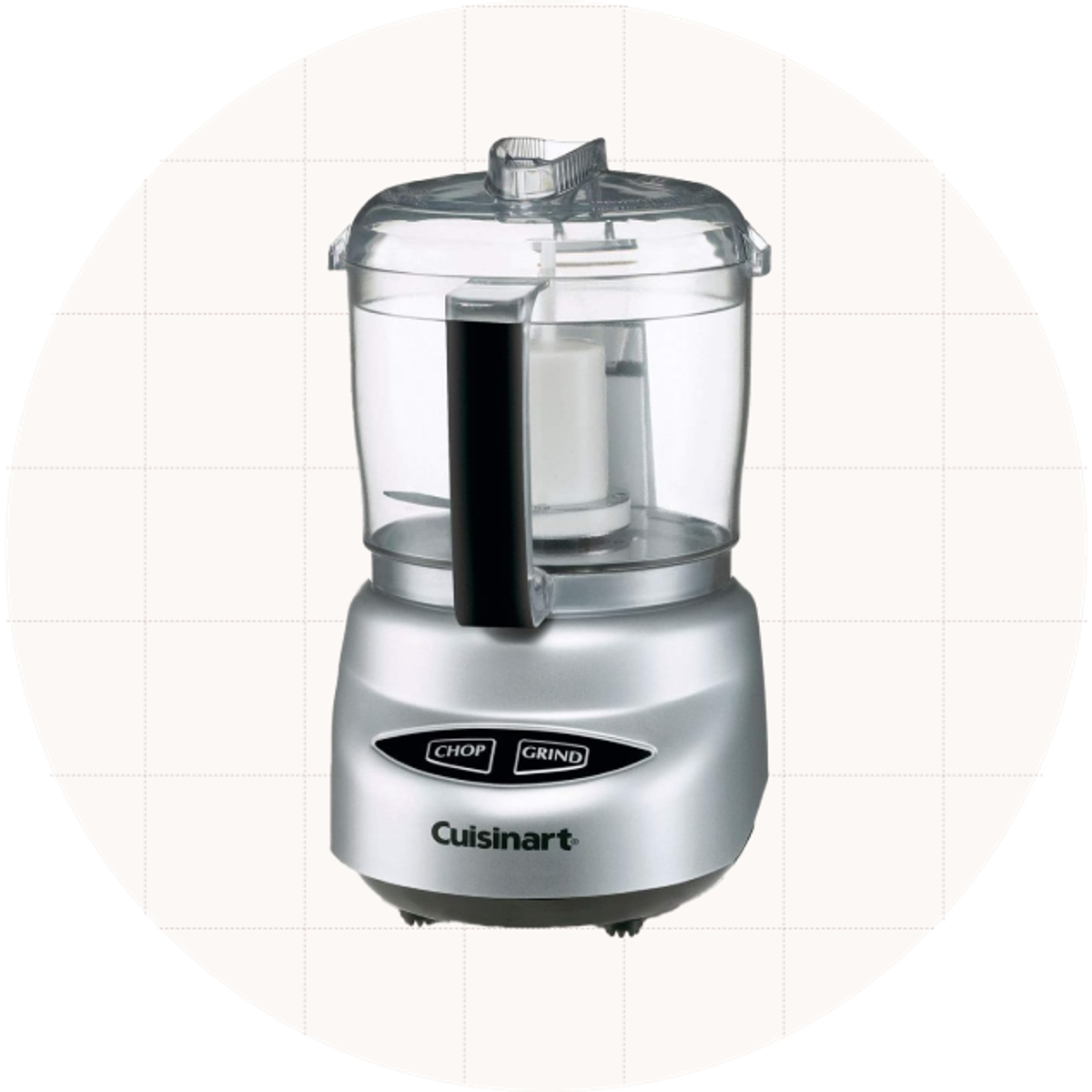 The Cuisinart Mini-Prep Food Processor shown in silver with a 24-ounce work bowl.